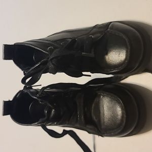 Girls children lace up ankle boots